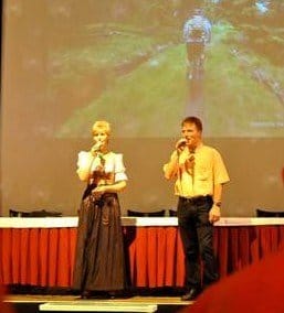 Martina Weber & Andreas Knopf – das Jodlerpaar aus Altenbrak. Knopf ist schon zum 30. Mal Harzer Jodlermeister geworden.