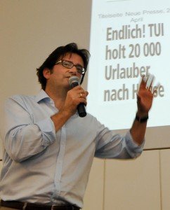 Mario Köpers während seiner Präsentation