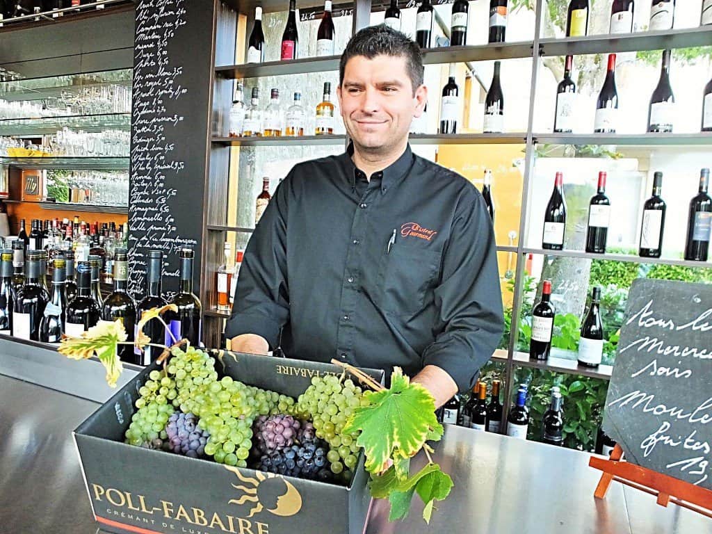 Der profunde Weinkenner Donati Nicolas vom Restaurant "Le Bistro Gourmand" in Remerschen