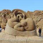 140.000 Besucher kommen jährlich zur Sandskulpturen-Ausstellung nach Sondervig. Diesjähriges Thema: die Winkinger Fotos: CTOUR/Fred Hafner