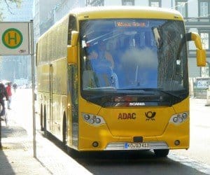 Erst seit November bei den Fernlinienbussen - der ADAC-Postbus