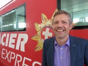 André Brugger von der Rhätischen Bahn, Marketingchef für Deutschland Foto: R. Keusch