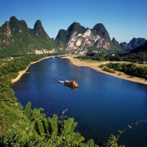 Guilin: Auf dem Fluss unterwegs